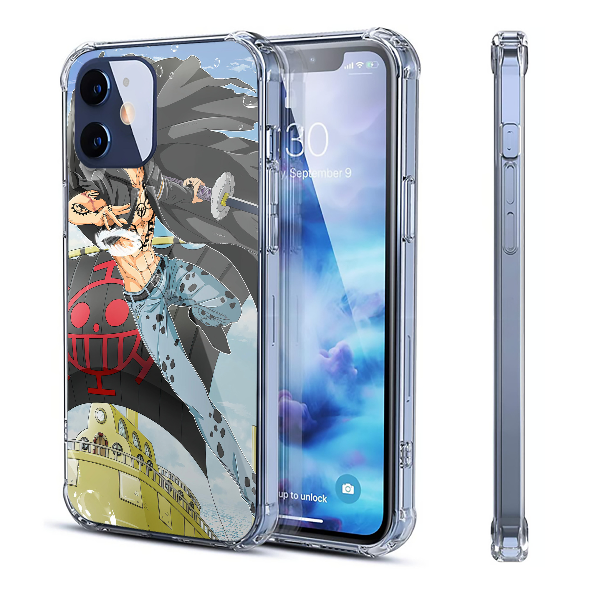 （画像用） ワンピース ONE PIECE 【iPhone 12シリーズ対応】透明スマホケース（クリアソフトケース）
